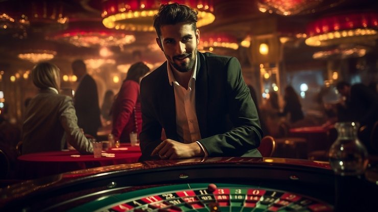 Dasbor permainan live dealer worldguesser dengan tabel blackjack, roulette, dan baccarat